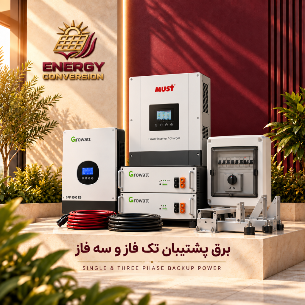 برق پشتیبان تک فاز و سه فاز ( بدون پنل)